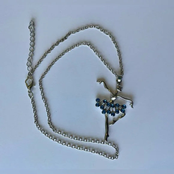 🆕 Ballerina Necklace - Lt Blue - Picture 6 of 12